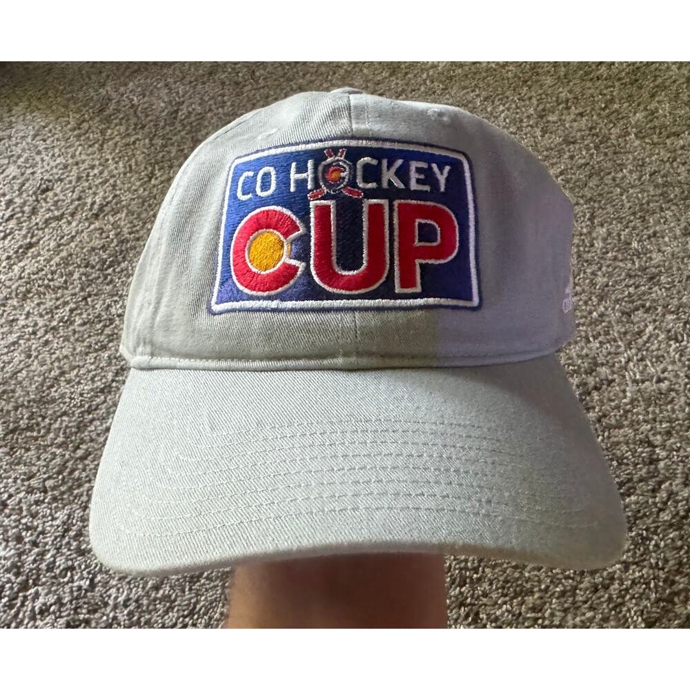NEW‎ Colorado Avalanche Hockey NHL Embroidered Gray Adidas Adjustable Hat Cap